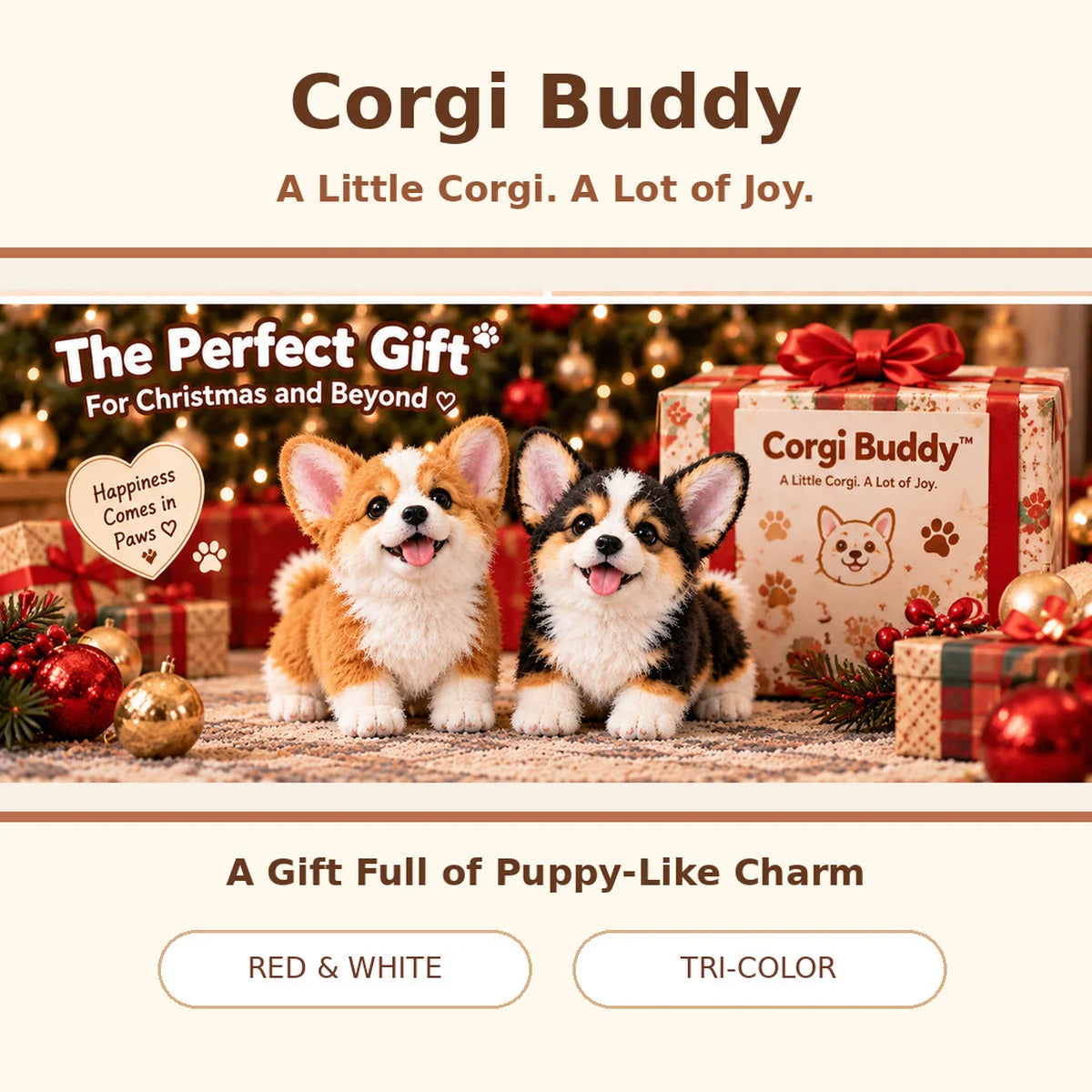 🐶 Corgi Buddy™ – Realistic Robot Corgi Puppy