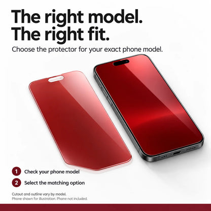 ❤️ iPhone Red Flash Privacy Screen Protector