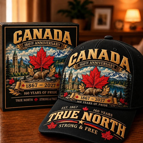 49% OFF -  Canada 160th Anniversary 1867–2027 – Premium Heritage Cap | Cotton-Poly Blend • Detailed Embroidery • Adjustable Fit