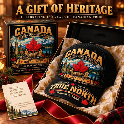 49% OFF -  Canada 160th Anniversary 1867–2027 – Premium Heritage Cap | Cotton-Poly Blend • Detailed Embroidery • Adjustable Fit