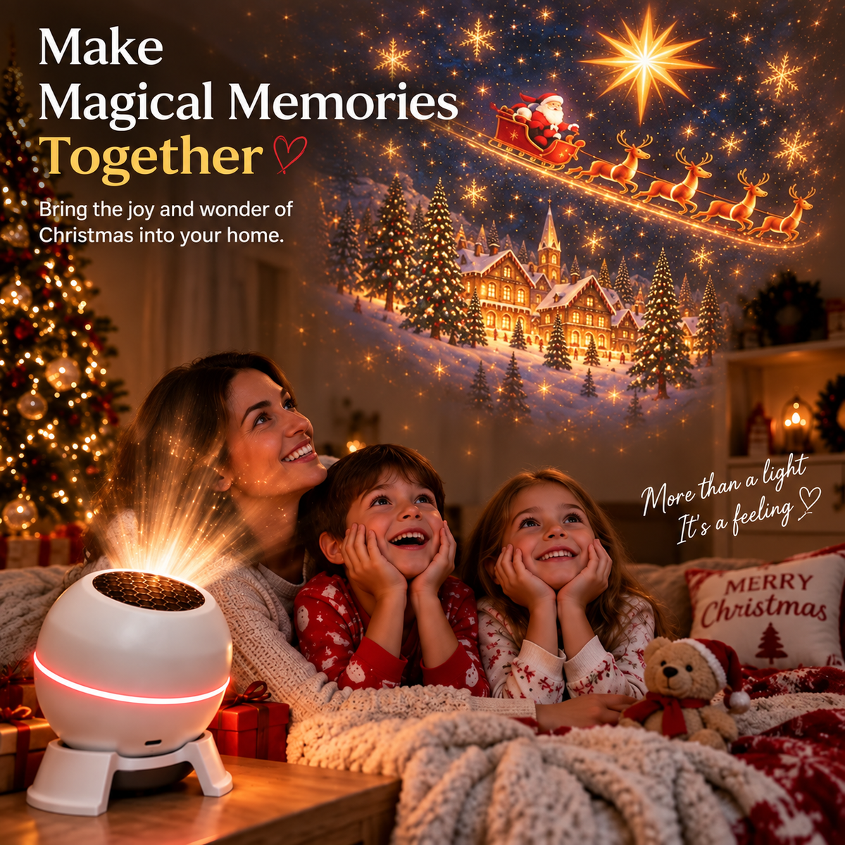 ✨ Christmas Wonderland Projector – Fill Your Home With Holiday Magic 🎄
