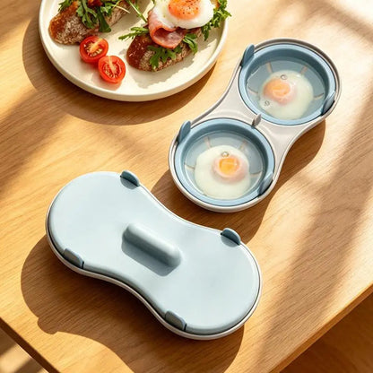 🍳 2-Egg Microwave Poacher – Perfectly Poached Eggs Made Easy in Minutes! ✨