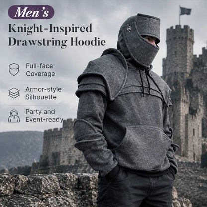 ⚔️ Medieval Knight Armor Hoodie – 2-in-1 Cosplay & Streetwear Pullover 🛡️