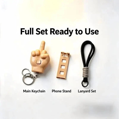 ✨Buy 1 Get 1 Free🖕 Retractable Middle Finger Prank Pendant