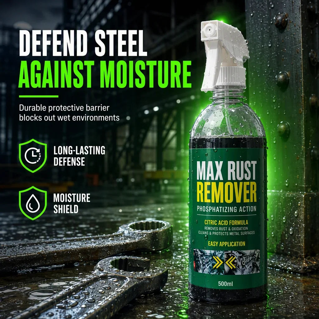 🔧 💨 3 In 1 Rust Remover & Phosphating Agent – Degrease, Remove Rust, Anti-rust ✨