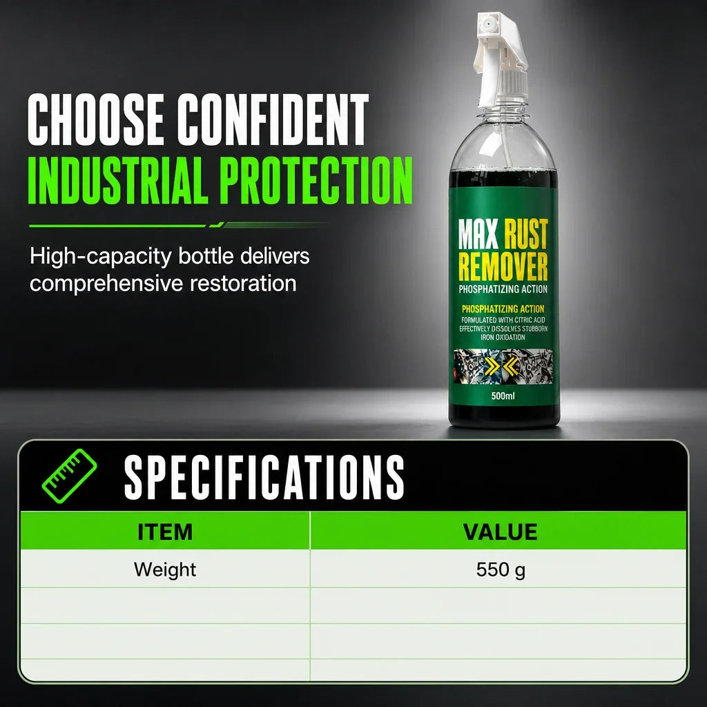 🔧 💨 3 In 1 Rust Remover & Phosphating Agent – Degrease, Remove Rust, Anti-rust ✨