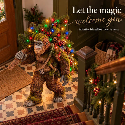 🎄 Woodland Sasquatch – Lighted Christmas Porch Decor