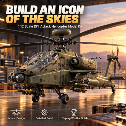 🔥LAST DAY 70% OFF🚁Attack Helicopter Model Kit – Build Your Own Military Aviation Legend