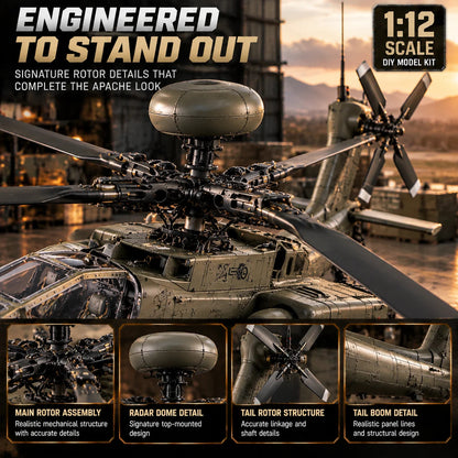 🔥LAST DAY 70% OFF🚁Attack Helicopter Model Kit – Build Your Own Military Aviation Legend
