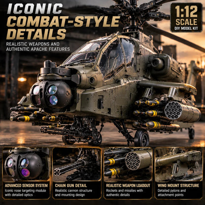 🔥LAST DAY 70% OFF🚁Attack Helicopter Model Kit – Build Your Own Military Aviation Legend