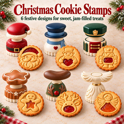 🔥Limited time 50% OFF -🍓🍪 Christmas Jam Cookie Press – Make Adorable Holiday Cookies at Home!