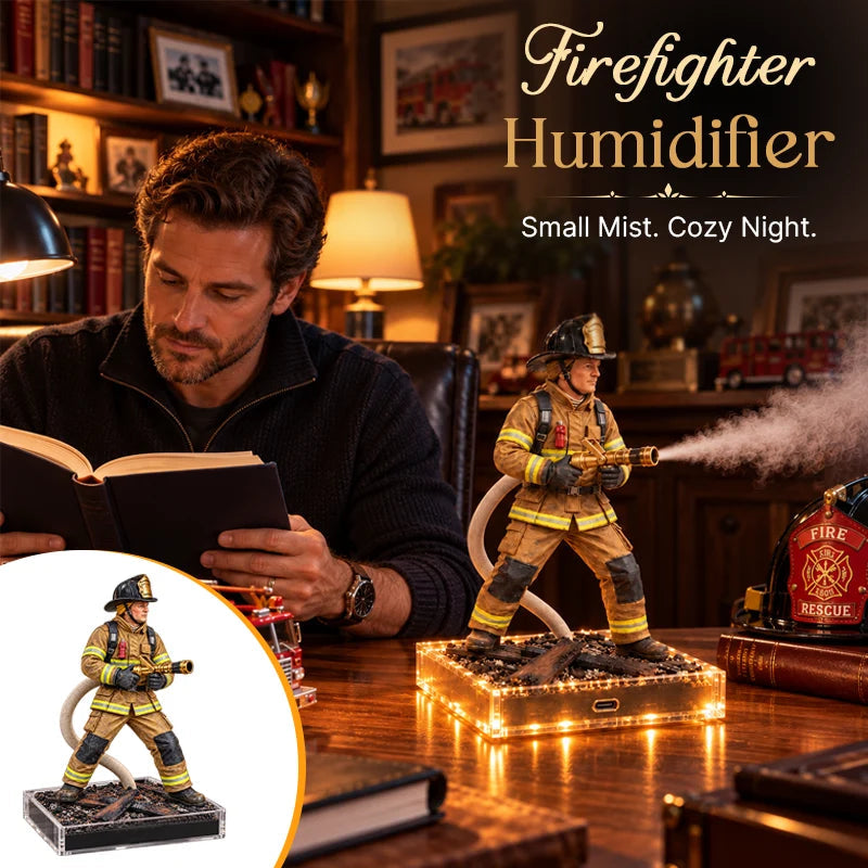 🚒 Light-Up Firefighter Rescue Humidifier🎁A Unique Gift for Everyday Heroes!