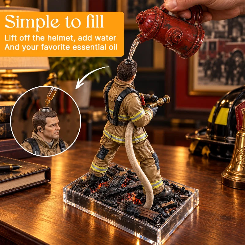 🚒 Light-Up Firefighter Rescue Humidifier🎁A Unique Gift for Everyday Heroes!