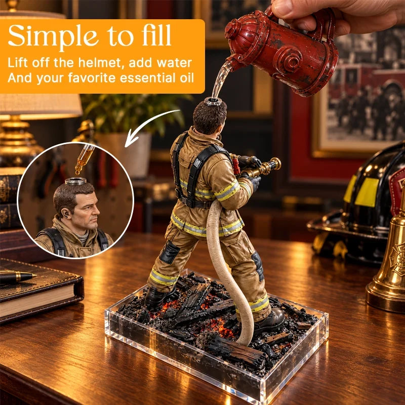 🚒 Firefighter Rescue Mist Humidifier | Light-Up Hero Gift