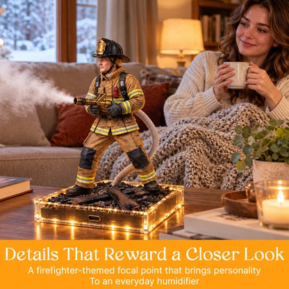 🚒 Firefighter Rescue Mist Humidifier | Light-Up Hero Gift