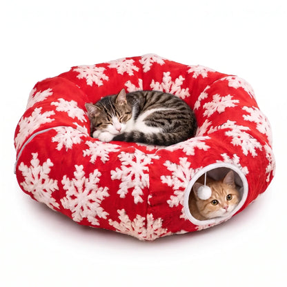🐱Christmas Tree Cat Tunnel🎄 The Ultimate Cat-Proof Tree Skirt & Hideaway 🐾