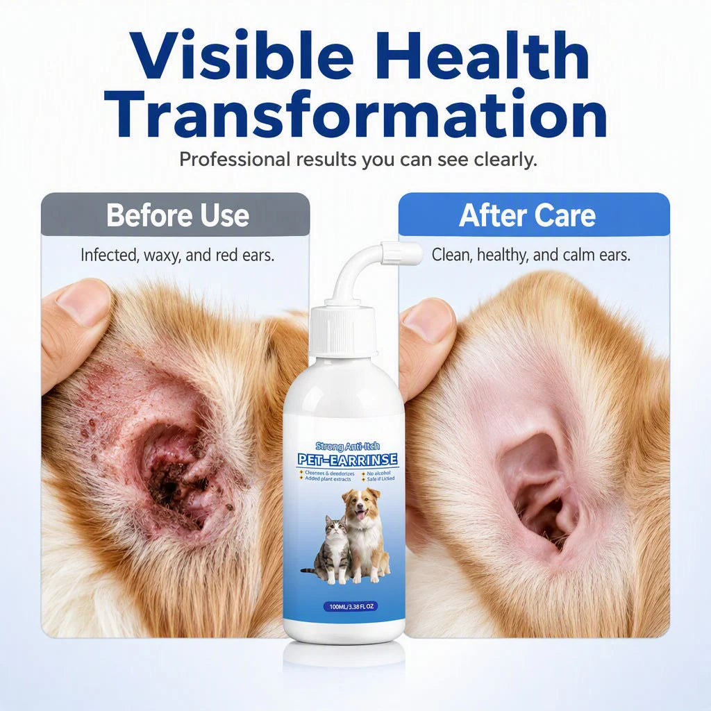 💕Buy 1 Get 1 Free🎁🐶🐱Pet Ear Cleaner for Dogs & Cats👂🪄