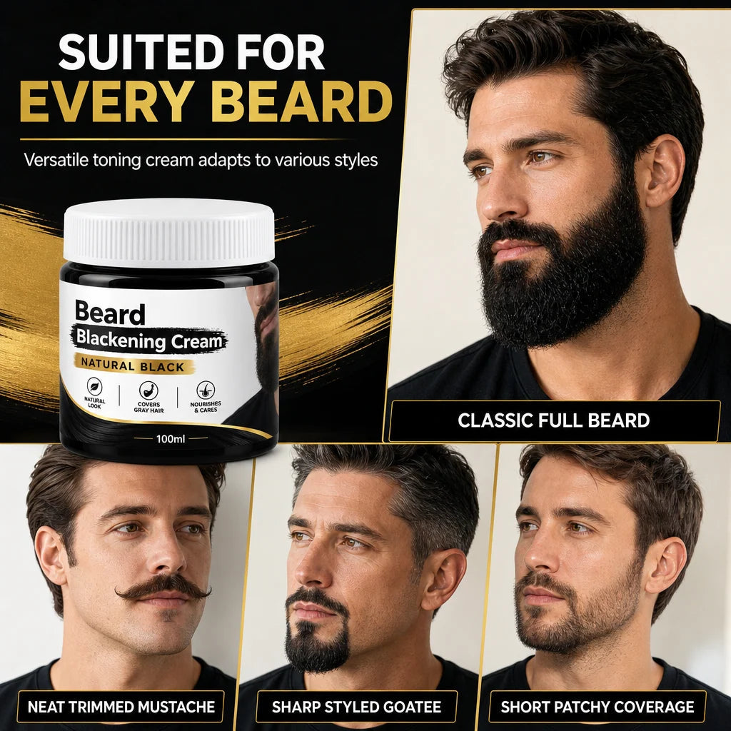 Men's Natural Black Beard Dye Cream