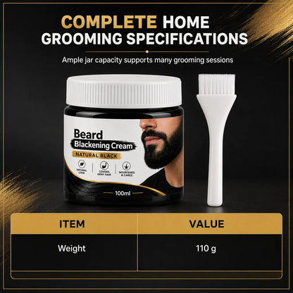 Men's Natural Black Beard Dye Cream