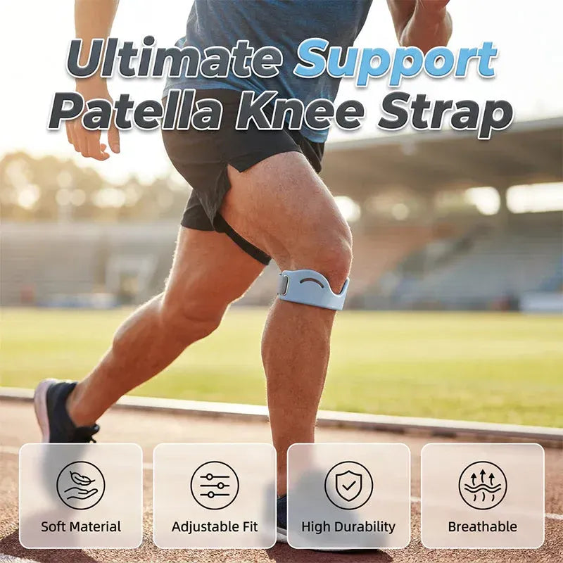 🦵 Breathable Shock-Absorbing Patella Knee Strap – Adjustable Support for Active Movement 🏃