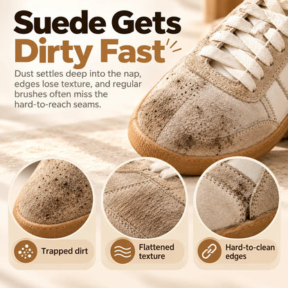 🎁 Buy 1, Get 1 FREE (Free Cleaner)👟 Suede Shoe Cleaning Brush for Everyday Dirt
