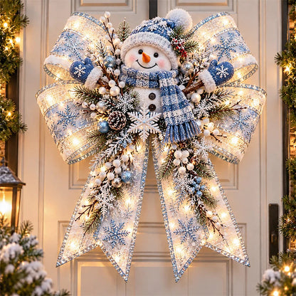 🏷️🎀 Christmas Magic Bow Door Hangers🎄 – Oversized Light-Up Holiday Bows in 6 Festive Styles