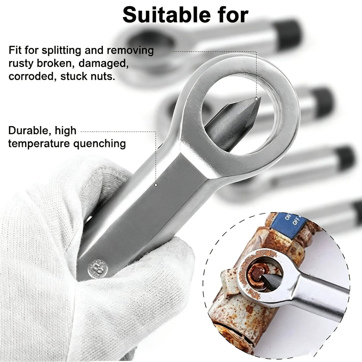 Heavy-Duty Nut Splitter 🔩 – Remove Rusted & Seized Nuts