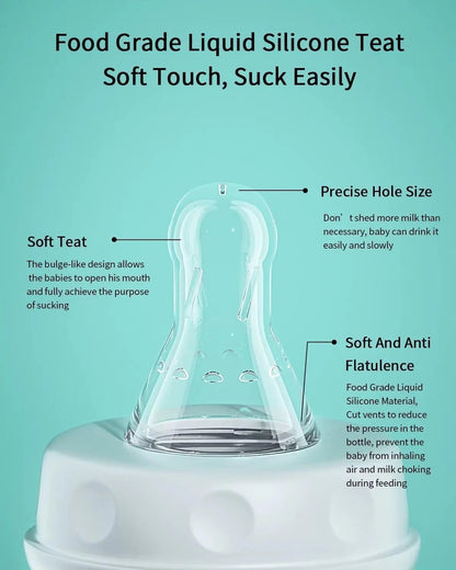 Hands-Free Anti-Colic Baby Bottle 🍼 – Convenient Feeding Design