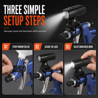 🎨 Lightweight LED-Guided Spray Gun – Smooth & Even Painting