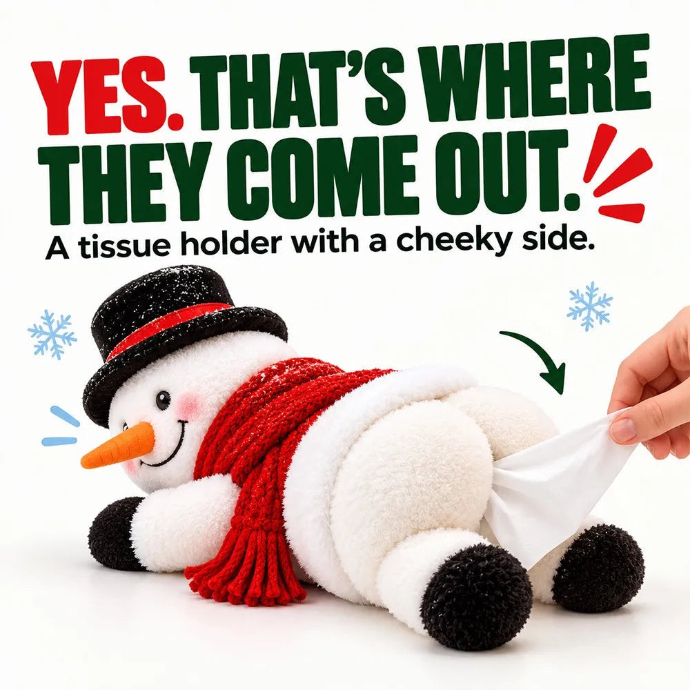 🔥HOT SALE☃️❄️Funny Christmas Snowman Tissue Holder✨