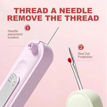 🪡 SwiftStitch Duo - Quick Needle Threader & Precise Seam Cutter Tool Set