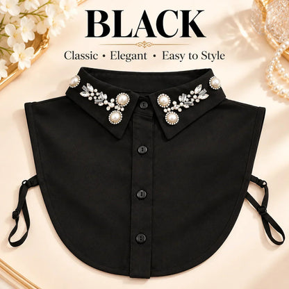 🎉✨ Jeweled Detachable Collar-Instant Elegance & Effortless Layering