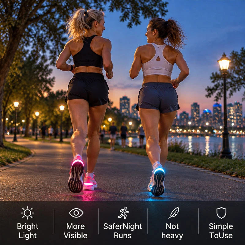 ✨BUY 1 GET 1 FREE✨🏃 LED Heel Lights for Shoes – Colorful Glow & Nighttime Visibility