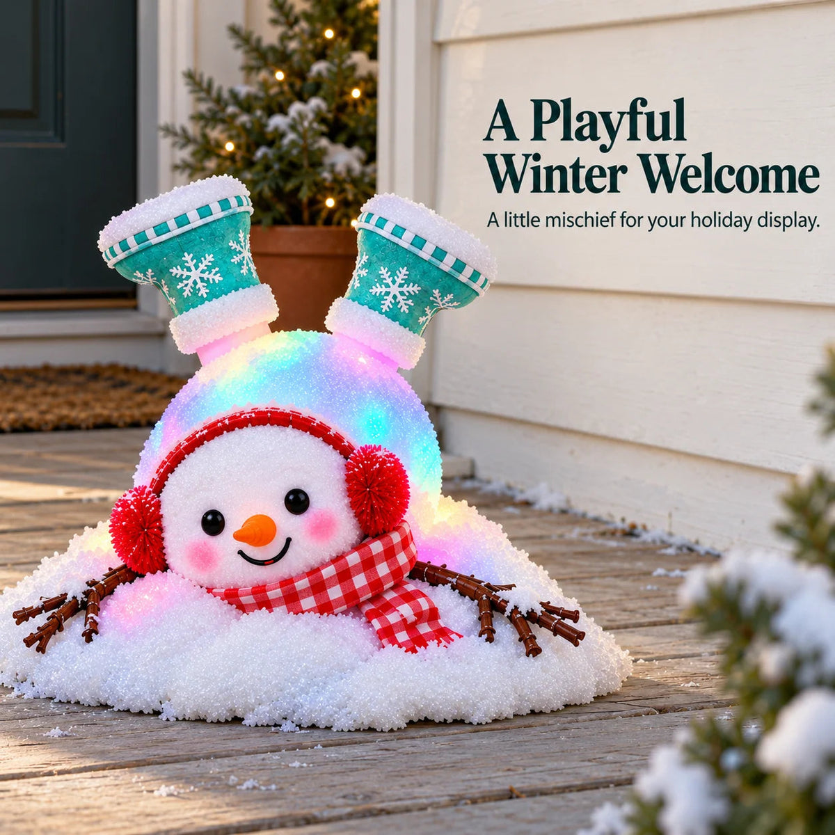 ⭐☃️ Adorable Light-Up Snowmen | 4 Cute Christmas Garden Style⭐