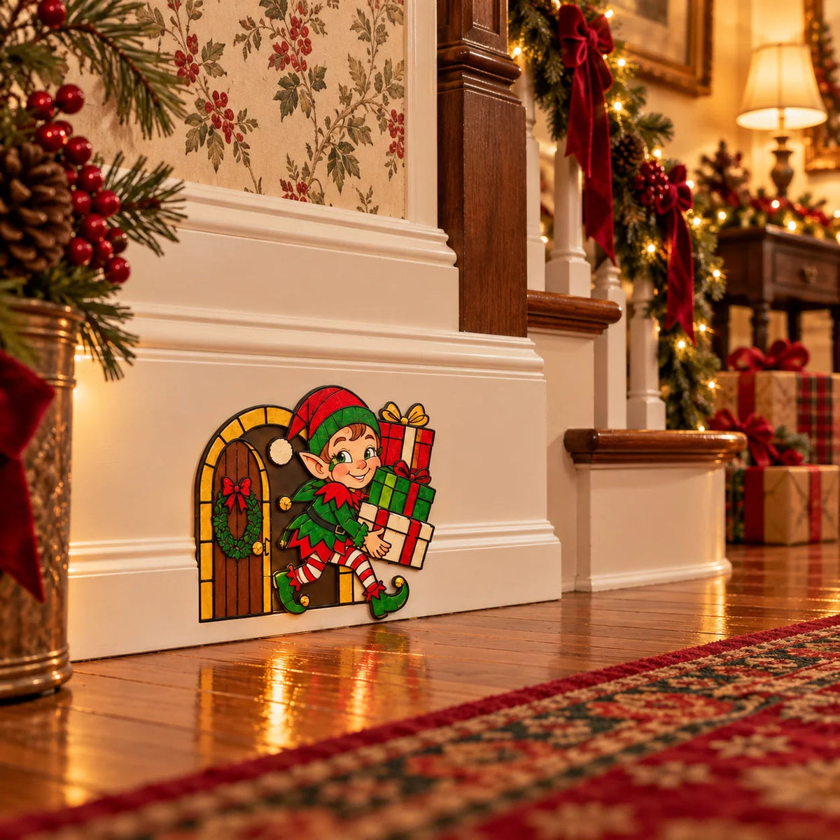 🏅Funny Christmas Baseboard Decorations – 5 Playful Holiday Designs