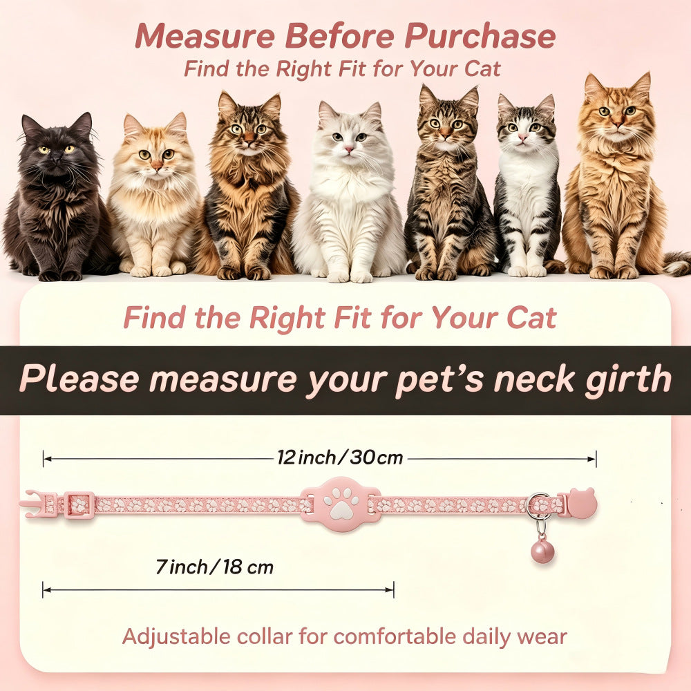 🏷️limited-time 49% Off! reflective Cat Collar With Waterproof Smart Pet Tracker Locator🐱