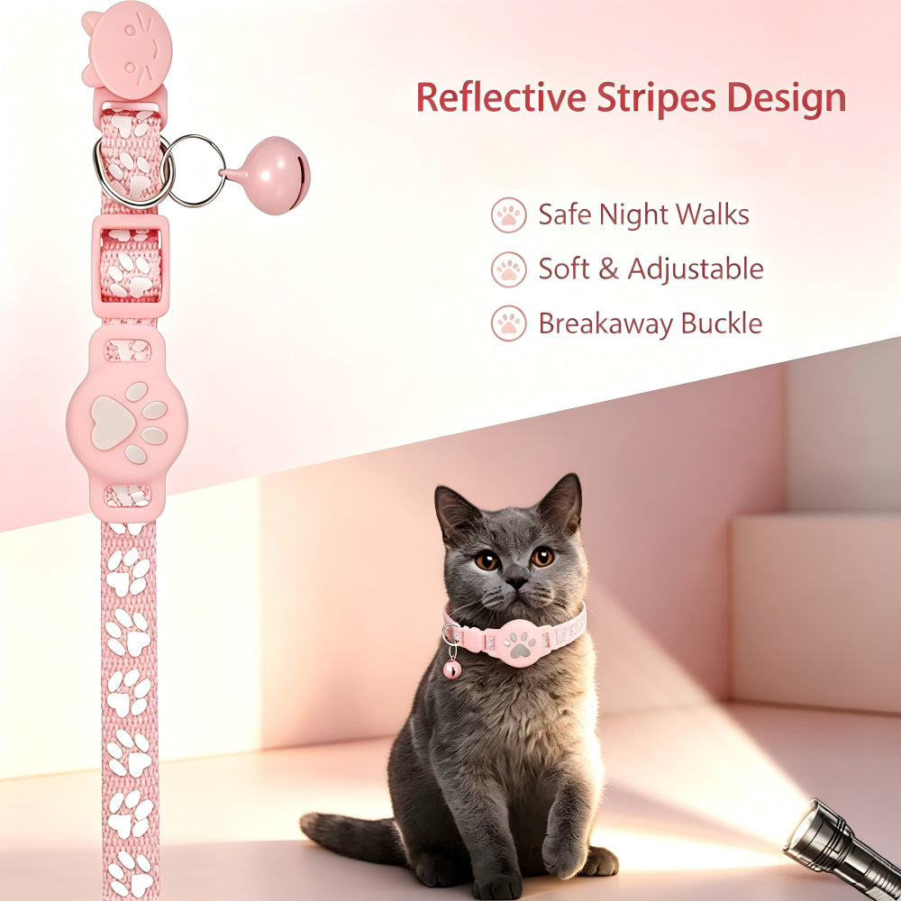 🏷️limited-time 49% Off! reflective Cat Collar With Waterproof Smart Pet Tracker Locator🐱