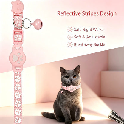 🏷️limited-time 49% Off! reflective Cat Collar With Waterproof Smart Pet Tracker Locator🐱