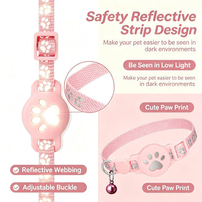 🏷️limited-time 49% Off! reflective Cat Collar With Waterproof Smart Pet Tracker Locator🐱