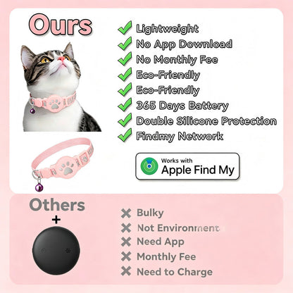 🏷️limited-time 49% Off! reflective Cat Collar With Waterproof Smart Pet Tracker Locator🐱