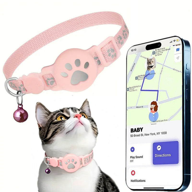 🏷️limited-time 49% Off! reflective Cat Collar With Waterproof Smart Pet Tracker Locator🐱