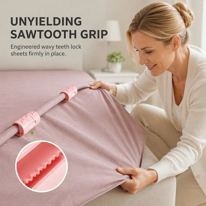 ✨ No-Needle Bed Sheet Clips – Secure, Wrinkle-Reducing Bedding Fasteners