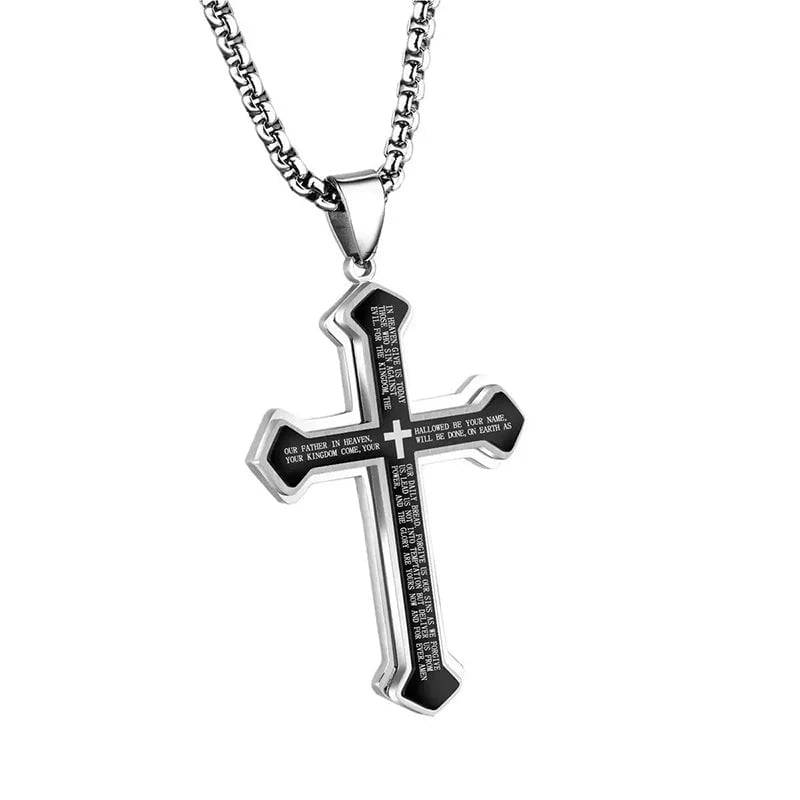 🔥Men's Lord's Prayer Cross Necklace