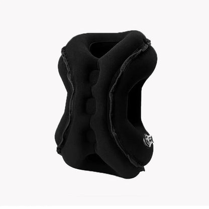 ✈️💤 Portable Inflatable Airplane Sleep Pillow — Forward & Side Rest Support