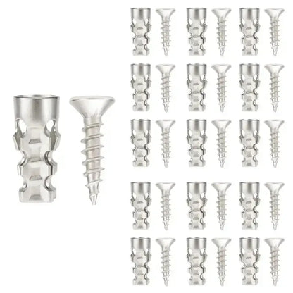 60-Piece Door Hinge Repair Kit 🔩 – 6×14mm Screws & Anchors