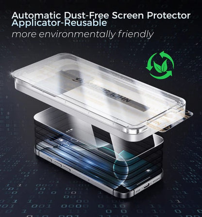 🔥100K+ SOLD! 📱2025 New Upgraded Screen Protector For iPhone-Automatic Dust Free Eco-Friendly Protection
