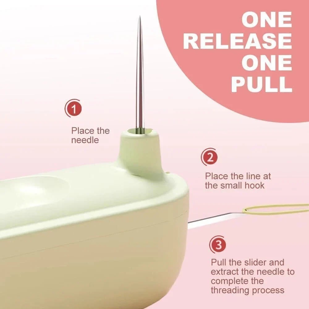 🪡 SwiftStitch Duo - Quick Needle Threader & Precise Seam Cutter Tool Set