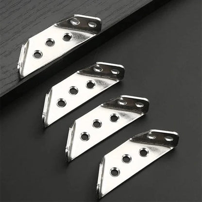 10-Pack Stainless Steel Corner Braces 🔩 – Strong Furniture Reinforcement