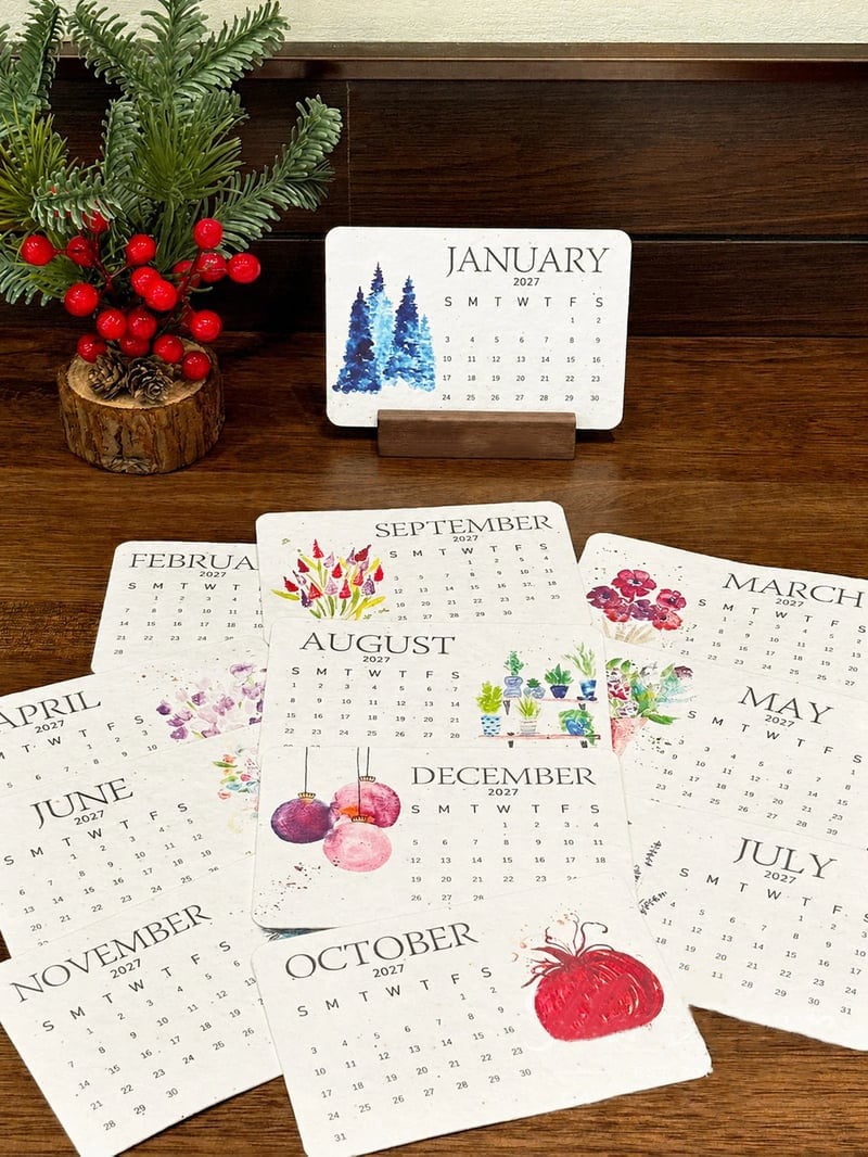 Plantable Seed Calendar 2027