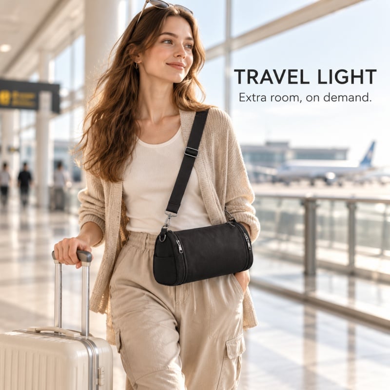 Triangular expansion bag telescopic bag